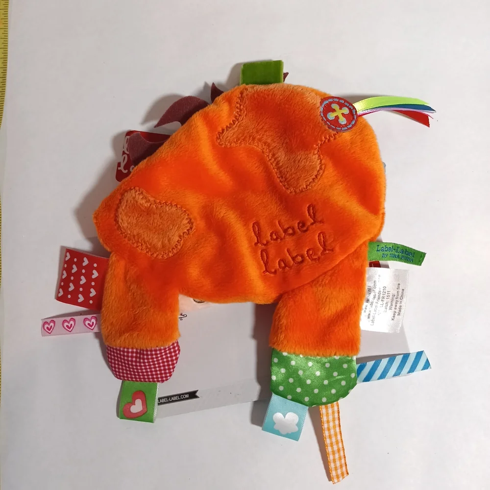 Label Label Friends Cuddly Henry Horse Baby Toy Tab Lovey New Nwt